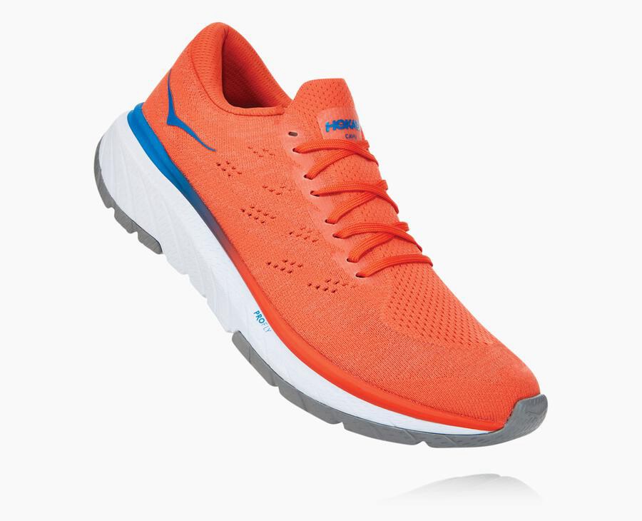 Hoka One One Cavu 3 Löparskor Herr - Röda - ATXDE-3197